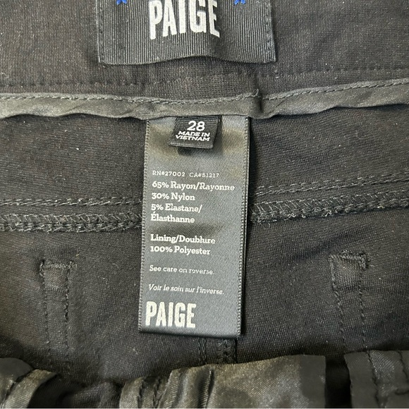 ◾️Paige Black Skinny Pointe Ankle Length Jeggings Pants - Picture 4 of 8